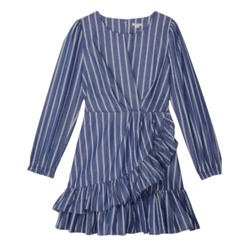 Habitual Kids Girl's Ruffle Mock Wrap Dress